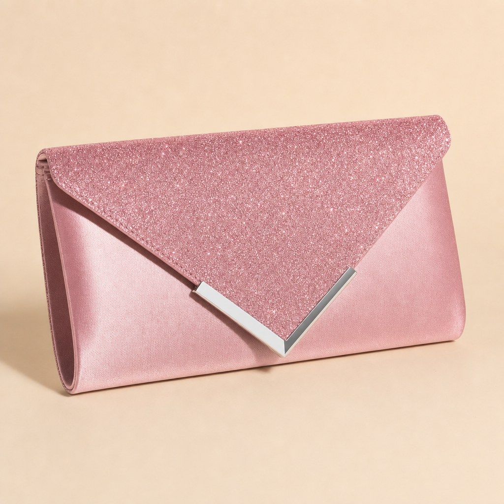 Bolso de fiesta rosa brillante